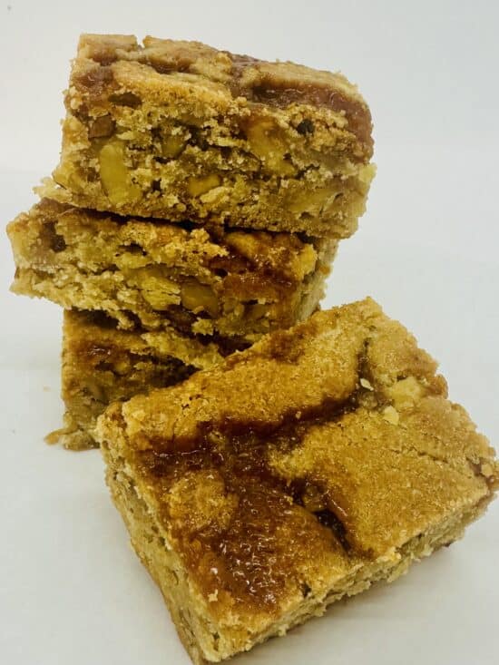 Caramel Walnut Blondies